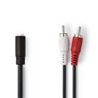 Audio Kabel Adapterkabel 2x Cinch Stecker auf 1x 3,5mm...