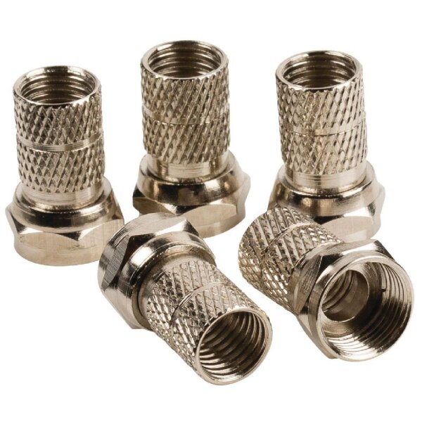 5x TV Sat Antennenstecker Adapter F- Stecker 7 mm für Satellitenanschluss