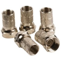 5x TV Sat Antennenstecker Adapter F- Stecker 7 mm...