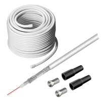 TV SAT Anschlusskabel Sat-Kabel 120dB Antennenkabel 30m...