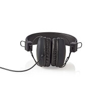 On-Ear-Kopfhörer mit Kabel schwarz