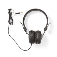 On-Ear-Kopfhörer mit Kabel schwarz