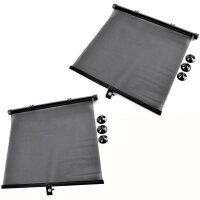 2x Auto Sonnenrollo Set Sonnenschutz 45x54cm Sonnenblende...