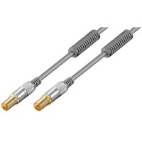 1,5m HD TV Antennenkabel mit Ferritkern 85dB Stecker -...