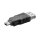 Hi-Speed USB 2.0 Adapter Stecker USB A-Buchse auf 5pol mini B-Stecker