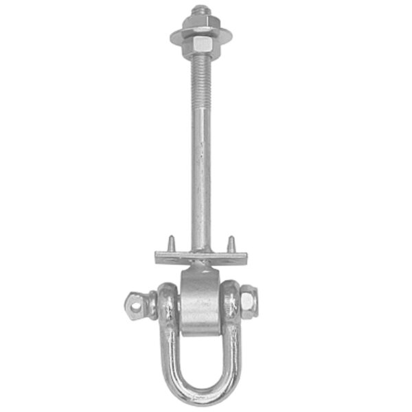 Schaukelhaken Typ D MHD 130mm 13cm für flache & runde Träger mit Schäkel
