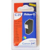 Pelikan C25 Druckerpatrone BCI- 24C für Canon...