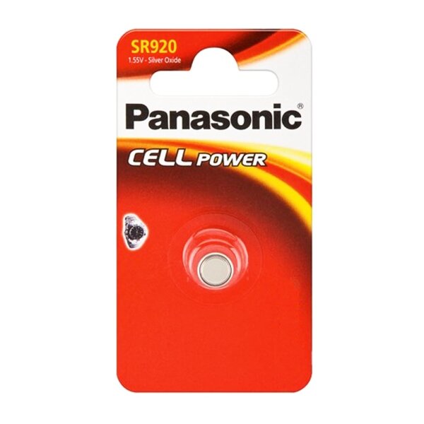 Panasonic Knopfzelle Batterie SR69 SR950 EL Uhrenbatterie Silberoxid SG6 1,55V