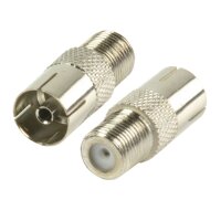 TV Antennenstecker Adapter Koaxial Kupplung auf Sat...