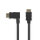 1,5m High Speed HDMI Kabel mit Ethernet HDMI Stecker links gewinkelt