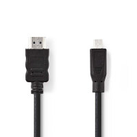 2m High Speed HDMI Kabel mit Ethernet HDMI Stecker - HDMI...