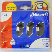 Pelikan P03 Druckerpatrone 24BK / 24C für Canon...
