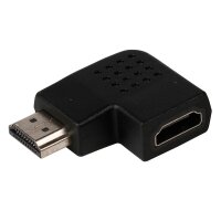 HDMI Adapter HDMI Kupplung - HDMI Stecker links gewinkelt