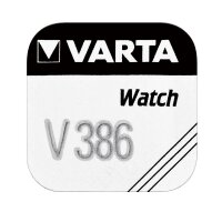 Knopfzelle Lithium Knopf Batterie V386 1,55V SR 43 W Varta