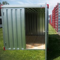 6m Lagercontainer mit Doppelflügeltür Stirnseite 6000 x 2200 x 2200 mm