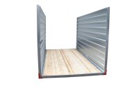 6m Lagercontainer mit Doppelflügeltür Stirnseite 6000 x 2200 x 2200 mm