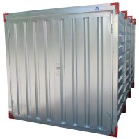 6m Lagercontainer mit Doppelflügeltür Stirnseite 6000 x 2200 x 2200 mm