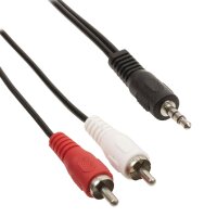 2m Lautsprecher Adapter Kabel 3,5mm Klinken Stecker auf...