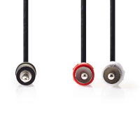 10m Audio Adapter Kabel 3,5mm Klinken Stecker auf 2x...