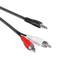5m Audio Adapter Kabel 3,5mm Klinken Stecker auf 2x Cinch...