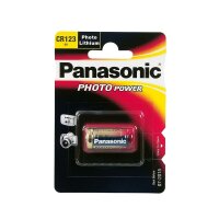 Lithium Batterie CR123 A Panasonic Photo Power 3V...