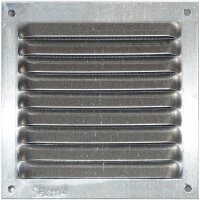 ALU Wetterschutzgitter Lüftungsgitter 10 x 10 cm mit...