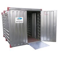 Systafex Container Lagercontainer Auffahrrampe Hubwagen...