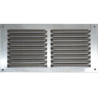 ALU Wetterschutzgitter Lüftungsgitter 10 x 20 cm mit...