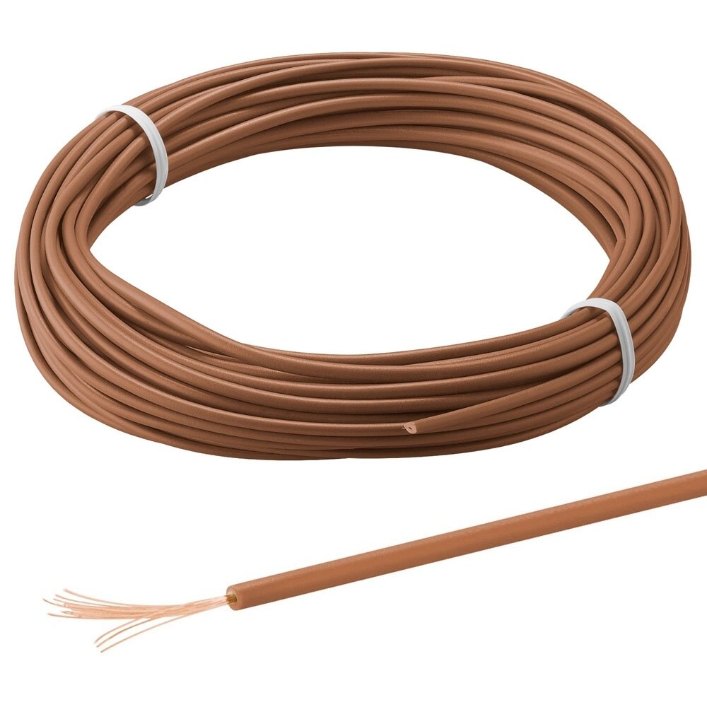 Goobay Kupferlitze Isoliert – 1-adrig, Mehrdrahtig (18 X 0,1 Mm), 10 M, Gelb – Für Flexible Verdrahtungen Und Elektro-Installationen
