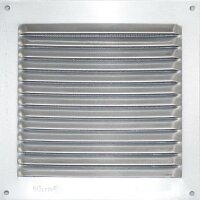 ALU Wetterschutzgitter Lüftungsgitter 15 x 15 cm mit...