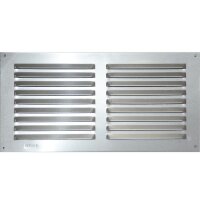 ALU Wetterschutzgitter Lüftungsgitter 15 x 30 cm mit...
