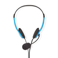Stereo Headset Kopfhörer blau für Musik Chat...
