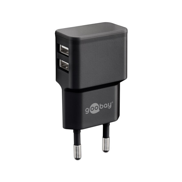 USB Netz- Ladegerät Adapter Stecker zum Laden von USB-Geräten 2400mA