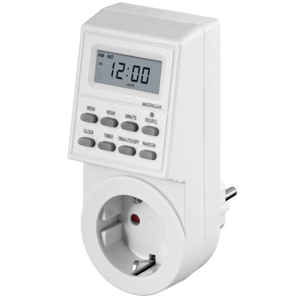 Goobay Digitale Zeitschaltuhr Timer Schaltuhr Tages- & Wochen Programm