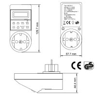Goobay Digitale Zeitschaltuhr Timer Schaltuhr Tages-...