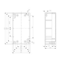 ABS Gehäuse Box IP65 für Platinen Elektronischen Bauteilen 115 x 65 x 40 mm