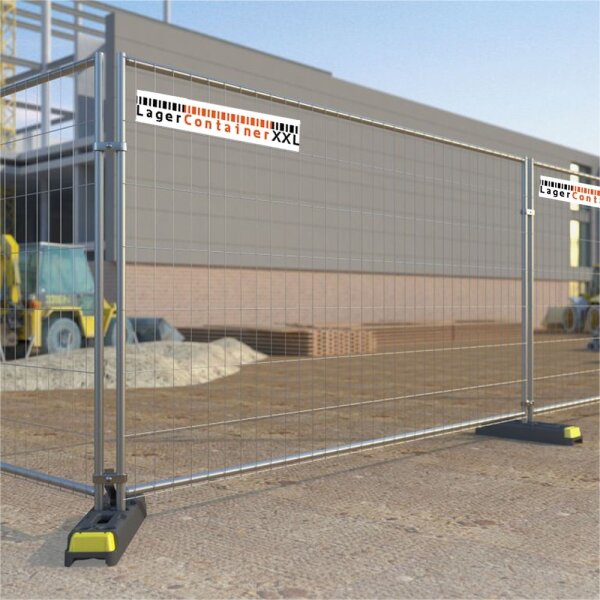 Bauzaun Mobilzaun Baustellenzaun Absperrzaun 3500x2000x40 mm verzinkt