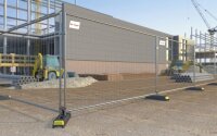 Bauzaun Mobilzaun Baustellenzaun Absperrzaun 3500x2000x40 mm verzinkt