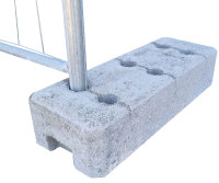 Bauzaun Betonfuss Halter 32kg für Mobilzaun...