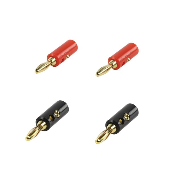 Bananenstecker Bananen Stecker High-End  4 Stück