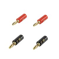 Bananenstecker Bananen Stecker High-End  4 Stück