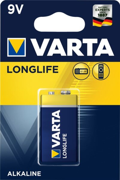 Varta  9V Alkaline Batterie E Block 6LR61/6LP3146 BlockBlockbatterie High Energy