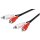 Audio Video Kabel Stereo RCA 2x Cinch Stecker auf 2x Cinch Stecker 2,5m