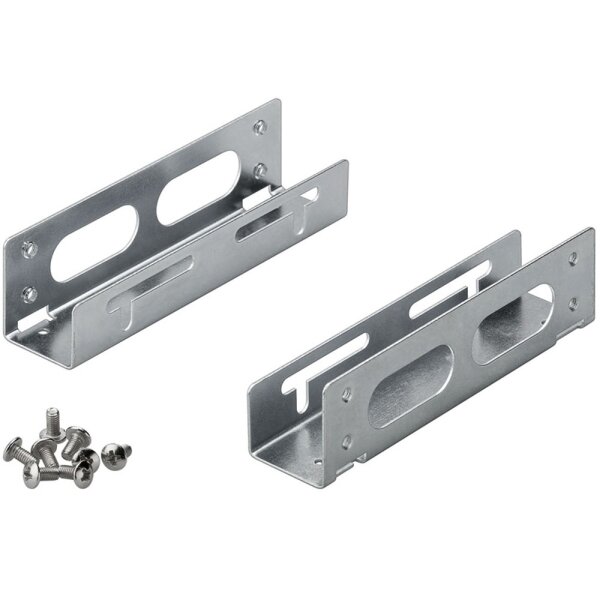 Rahmen Einbaurahmen Set von 5,25" HDD / SSD Schacht auf 3,5" Festplatte