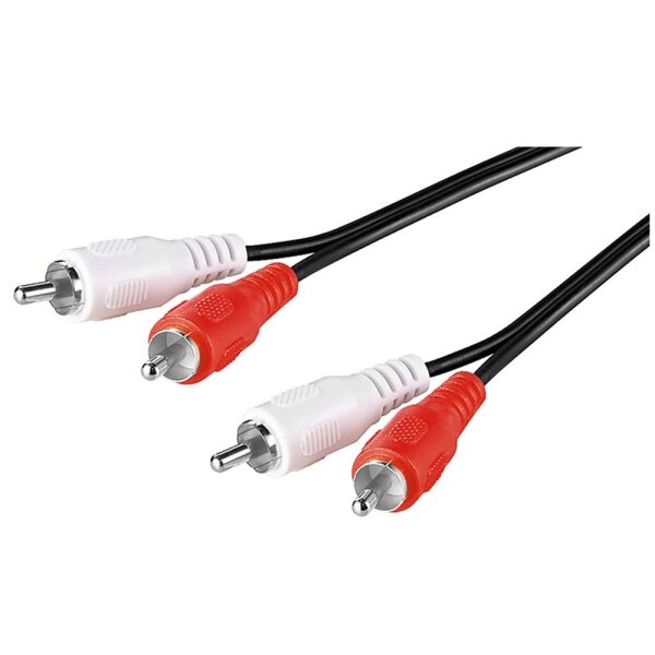 Audio Video Kabel Stereo RCA 2x Cinch Stecker auf 2x Cinch Stecker 5m