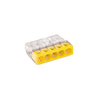 100x Wago Klemme Schnellklemme Kabelklemme 5 Polig 24A...