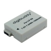 digibuddy Akku LP-E8 Ersatzakku für Canon EOS 550D...