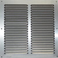 ALU Wetterschutzgitter Lüftungsgitter 25 x 25 cm mit...