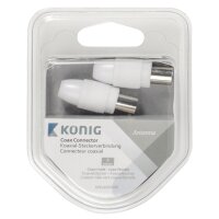 TV Antennenadapter Koax Stecker & Buchse für...