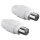 TV Antennenadapter Koax Stecker & Buchse für Antennenanschluss